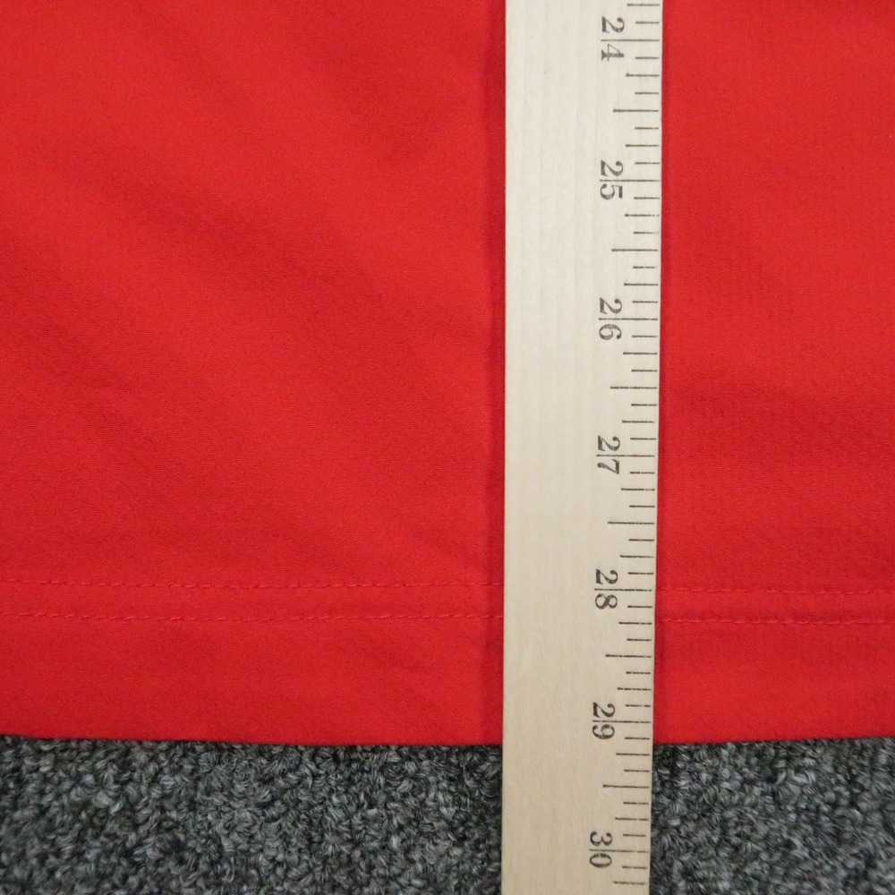 FootJoy Pullover Men XL Red Windshirt Half Zip Pockets Athletic Golf Windbreaker - Picture 10 of 11